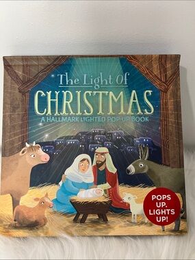 Hallmark "The Light of Christmas" Pop-Up Book with lights